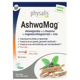 Holland & Barrett Physalis AshwaMag Ashwagandha + Tulsi - 30 tabletten aanbieding