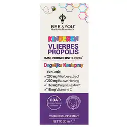 Holland & Barrett BEE&YOU Vlierbes Propolis Keelspray Kinderen - 30 ml aanbieding