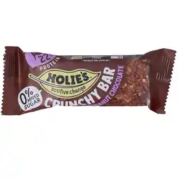 Holland & Barrett Holie’s Crunchy Bar Protein Peanut Chocolate - 40g aanbieding