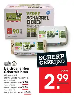 Sligro De Groene Hen Scharreleieren aanbieding