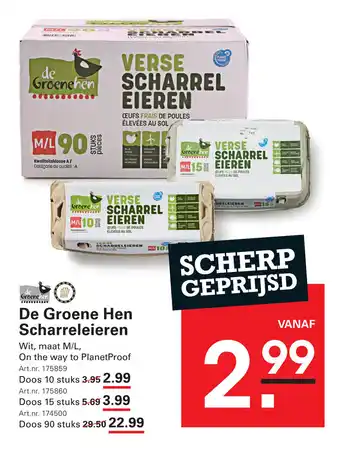 Sligro De Groene Hen Scharreleieren aanbieding