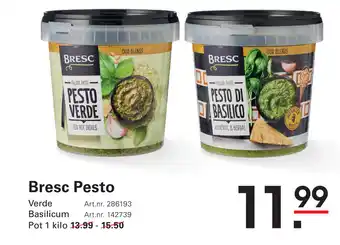 Sligro Bresc Pesto aanbieding