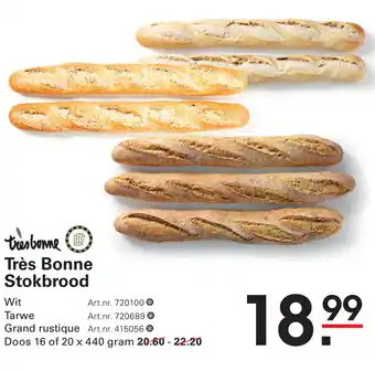 Sligro tresbonne Très Bonne Stokbrood aanbieding