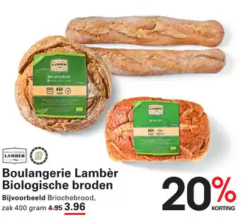 Sligro Boulangerie Lambèr Biologische broden aanbieding
