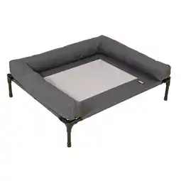 Zooplus TIAKI hondensofa Sun - Maat L: L 91 x B 76 x H 18 cm (lichtgrijs/ donkergrijs) aanbieding