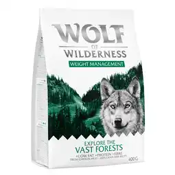 Zooplus Wolf of Wilderness Explore The Vast Forests - Weight Management Hondenvoer 400 g aanbieding