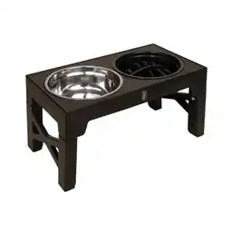 Zooplus 1,2 l, ca. L 44 x B 23 x H 8 cm voudig in hoogte verstelbare dubbele kom aanbieding