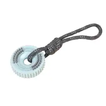 Zooplus TIAKI kauwspeeltje met knobbelwiel met touw ca. 30x9x4cm voor honden aanbieding