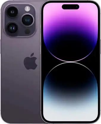 Coolblue Refurbished iPhone 14 Pro 128GB Paars (Zo goed als nieuw) aanbieding