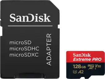 Coolblue SanDisk MicroSDXC Extreme Pro 128GB 90MB/s aanbieding