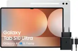 Coolblue Samsung Galaxy Tab S10 Ultra 14,6 inch 256GB Wifi Zilver + Oplaadpakket aanbieding