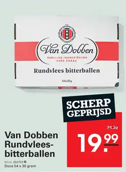Sligro Van Dobben Rundvlees bitterballen aanbieding