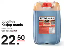 Sligro Lucullus Ketjap manis aanbieding