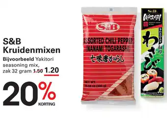 Sligro S&B Kruidenmixen aanbieding