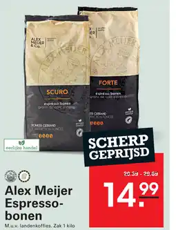 Sligro Alex Meijer Espresso bonen aanbieding