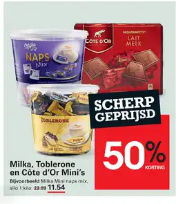 Sligro Milka, Toblerone en Côte d'Or Mini's aanbieding
