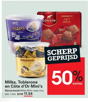 Sligro Milka, Toblerone en Côte d'Or Mini's aanbieding