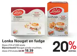 Sligro Lonka Nougat en fudge aanbieding