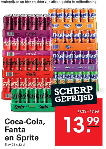 Sligro Coca Cola, Fanta en Sprite aanbieding