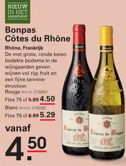 Sligro Bonpas Côtes du Rhône aanbieding