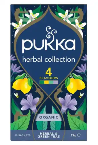 De Online Drogist Pukka Thee Herbal Collection 4 Flavours aanbieding