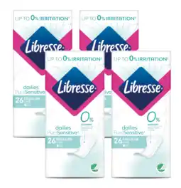 De Online Drogist Libresse Dailies Pure Sensitive Inlegkruisjes Multiverpakking aanbieding