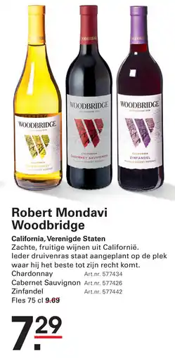 Sligro Robert Mondavi Woodbridge aanbieding