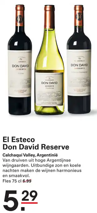 Sligro El Esteco Don David Reserve aanbieding