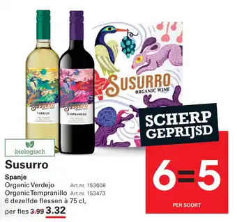 Sligro Susurro aanbieding