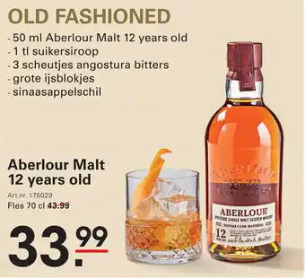 Sligro Aberlour Malt 12 years old aanbieding