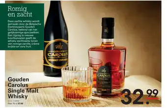 Sligro Gouden Carolus Single Malt Whisky aanbieding