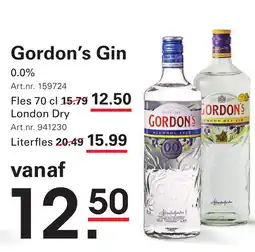 Sligro Gordon's Gin 0.0% aanbieding