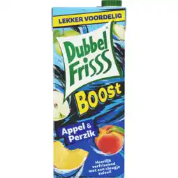 Jumbo DubbelFrisss Boost Appel - Perzik 1,5L aanbieding