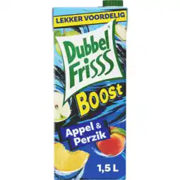 Jumbo DubbelFrisss Boost Appel - Perzik 1,5L aanbieding