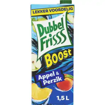 Jumbo DubbelFrisss Boost Appel - Perzik 1,5L aanbieding