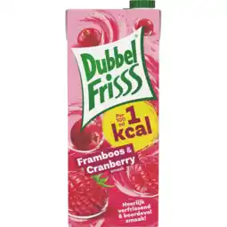 Jumbo DubbelFrisss 1Kcal Framboos - Cranberry 1,5L aanbieding