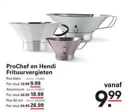 Sligro ProChef en Hendi Frituurvergieten aanbieding