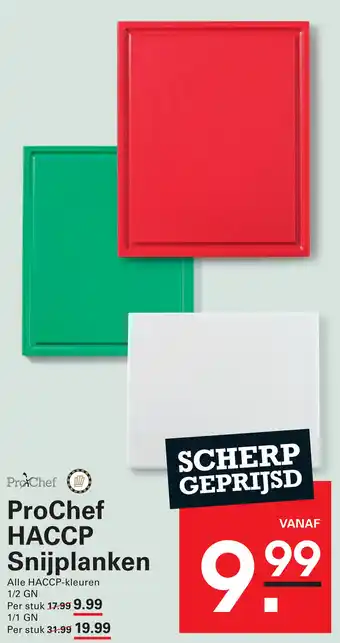 Sligro ProChef HACCP Snijplanken aanbieding