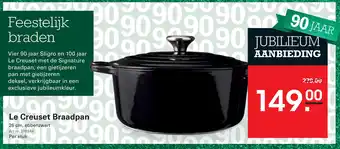 Sligro Le Creuset Braadpan aanbieding