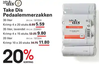 Sligro Take Dis Pedaalemmerzakken aanbieding