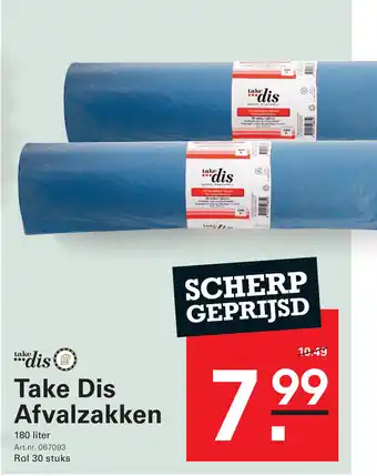 Sligro Take Dis Afvalzakken aanbieding
