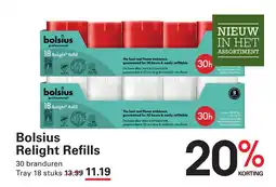 Sligro Bolsius Relight Refills aanbieding