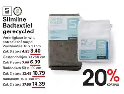Sligro Slimline Badtextiel gerecycled aanbieding
