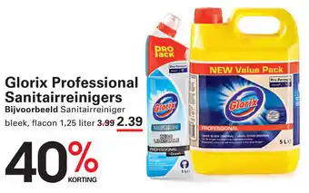 Sligro Glorix Professional Sanitairreinigers aanbieding