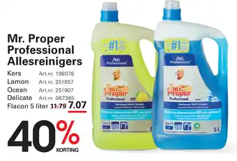 Sligro Mr. Proper Professional Allesreinigers aanbieding