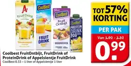 Hoogvliet Coolbest FruitOntbijt, FruitDrink of Protein Drink of Appelsientje FruitDrink CoolBest aanbieding