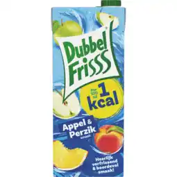 Jumbo DubbelFrisss 1Kcal Appel - Perzik 1,5L aanbieding