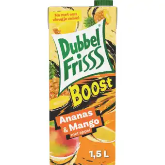 Jumbo DubbelFrisss Boost Ananas - Mango 1,5L aanbieding