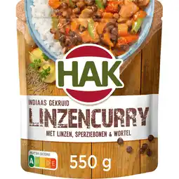 Jumbo Hak Indiaas Gekruid Linzen Curryschotel 550g aanbieding