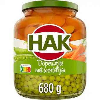 Jumbo Hak Doperwtjes met Worteltjes 680 g aanbieding